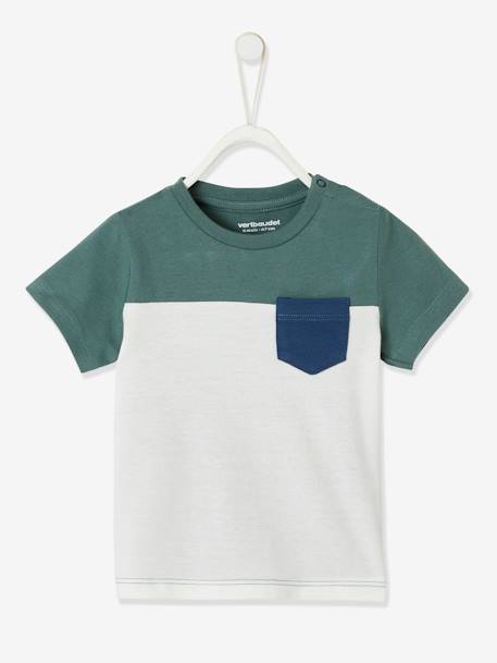 Camiseta colorblock de manga corta para bebé Bebé-Camisetas-Camisetas-Camiseta colorblock de manga corta para bebé