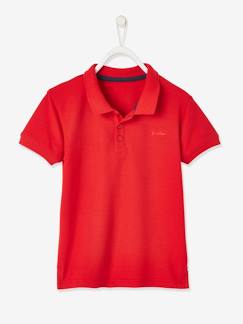 Polo de manga corta con bordado en el pecho, para niño -Polo de manga corta con bordado en el pecho, para niño