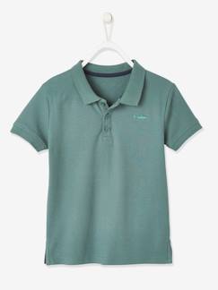 Polo de manga corta con bordado en el pecho, para niño -Polo de manga corta con bordado en el pecho, para niño