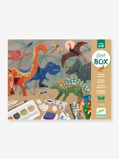 Juguetes-Actividades artísticas-Pizzaras, dibujos y pintura-Estuche El Mundo de los Dinosaurios DJECO