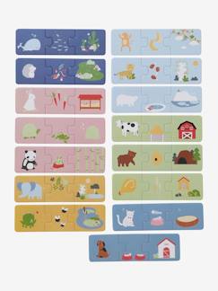 Puzzle de asociación trío - Los animales -Puzzle de asociación trío - Los animales