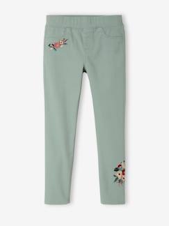 Treggings bordados MorphologiK para niña, con ancho de caderas Fuerte -Treggings bordados MorphologiK para niña, con ancho de caderas Fuerte