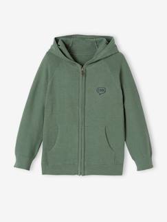 Chaqueta de punto bobo con capucha, para niño -Chaqueta de punto bobo con capucha, para niño
