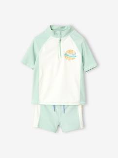 Conjunto de bañador antirrayos UV de camiseta + bóxer, para niño -Conjunto de bañador antirrayos UV de camiseta + bóxer, para niño