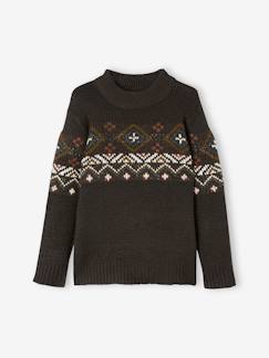 Jersey jacquard de punto bobo para niño -Jersey jacquard de punto bobo para niño