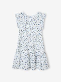 Vestido de fiesta con motivos de flores para niña -Vestido de fiesta con motivos de flores para niña