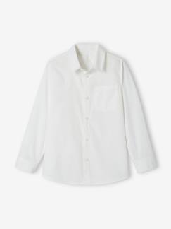 Camisa lisa de manga larga para niño -Camisa lisa de manga larga para niño