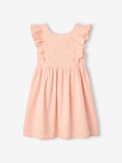 Vestido de ceremonia con volantes y espalda al aire para niña -Vestido de ceremonia con volantes y espalda al aire para niña