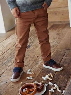Zapatillas derbies infantiles de piel con tira autoadherente Calzado-Calzado niño (23-38)-Zapatillas-Zapatillas derbies infantiles de piel con tira autoadherente