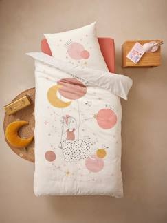 Conjunto infantil de funda nórdica + funda de almohada de algodón reciclado - PRINCESA POESÍA