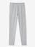 Pack de 2 leggings variados niña GRIS OSCURO LISO+Lote gris claro jaspeado 