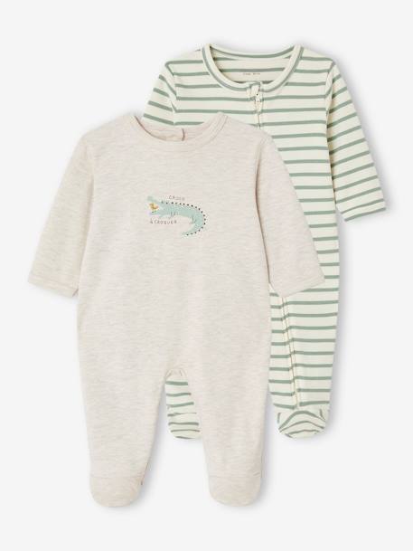 Toda la Selección-Bebé-Pack de 2 pijamas de interlock para bebé