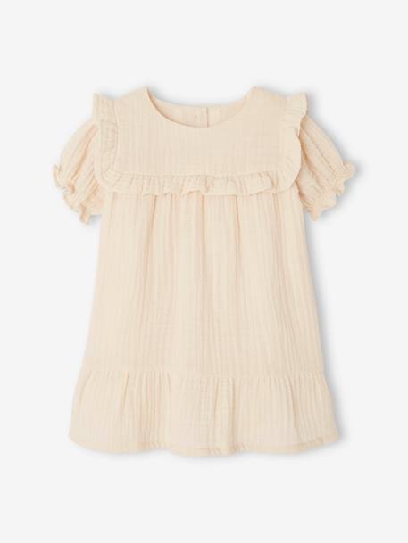 Bebé-Vestidos, faldas-Vestido de gasa de algodón para bebé