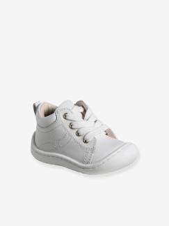 Botines flexibles de piel con cordones para bebé «primeros pasos» Calzado-Calzado bebé (17-26)-Primeros pasos (17-23)-Botines flexibles de piel con cordones para bebé «primeros pasos»