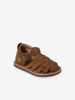 Sandalias cerradas de piel con hebilla para bebé Calzado-Calzado bebé (17-26)-El bebé camina niño (19-26)-Sandalias-Sandalias cerradas de piel con hebilla para bebé