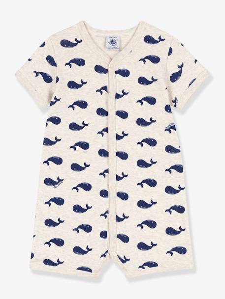 Toda la Selección-Bebé-Mono corto ballenas marinas de algodón para bebé PETIT BATEAU