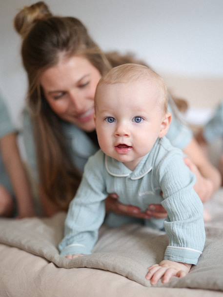 Toda la Selección-Bebé-Pijama de gasa de algodón para bebé colección Team Familia personalizable
