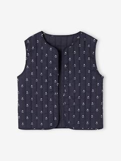 Chaqueta acolchada estampado flores niña Niña-Jerséis, chaquetas de punto, sudaderas-Chaqueta acolchada estampado flores niña