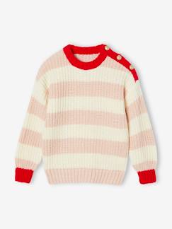 Jersey a rayas a juego niña Colección cápsula Familia Niña-Jerséis, chaquetas de punto, sudaderas-Jersey a rayas a juego niña Colección cápsula Familia