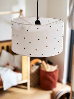 Pantalla para lámpara de techo de lunares bordados Textil Hogar y Decoración-Decoración-Iluminación-Pantallas de lámpara-Pantalla para lámpara de techo de lunares bordados