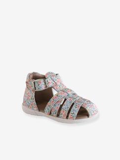 Sandalias de piel para bebé niña primeros pasos Calzado-Calzado bebé (17-26)-Primeros pasos (17-23)-Sandalias de piel para bebé niña primeros pasos