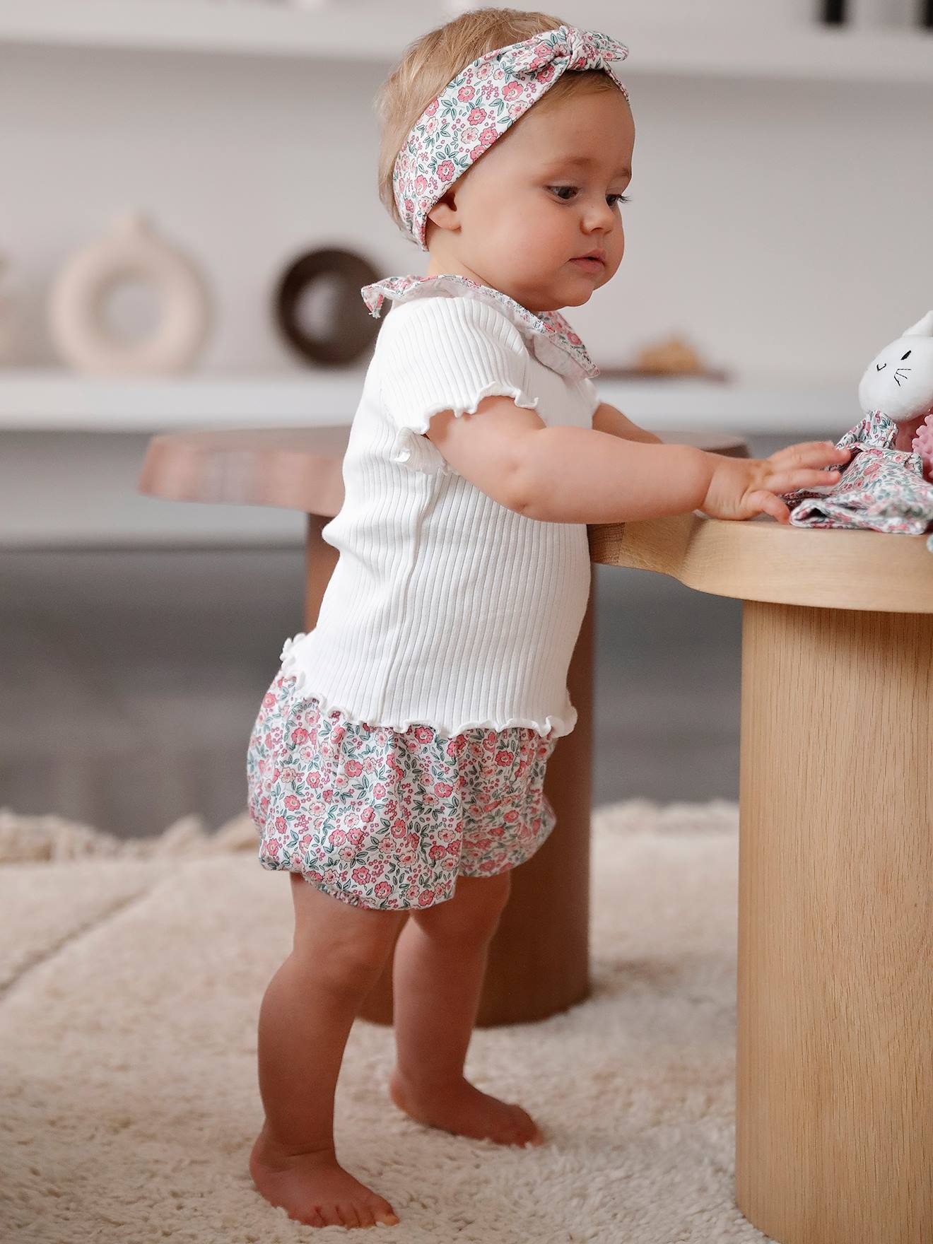 Vertbaudet Bombacho Bebe Camisa Bombacho Vaquero Bebe Conjunto