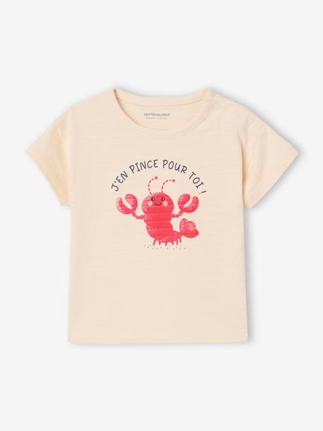 Camiseta motivo langosta bebé niño con automáticos en el hombro Bebé-Camisetas-Camisetas-Camiseta motivo langosta bebé niño con automáticos en el hombro