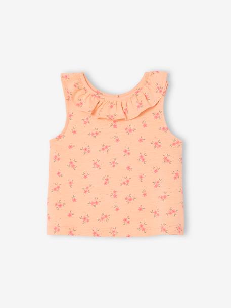 Camiseta de tirantes estampada con volante en el cuello para bebé Bebé-Camisetas-Camisetas-Camiseta de tirantes estampada con volante en el cuello para bebé