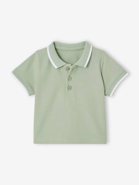 Polo personalizable para bebé niño con bordado en el pecho Bebé-Camisetas-Camisetas-Polo personalizable para bebé niño con bordado en el pecho