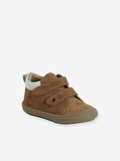 Botines de piel blanda con con cierre autoadherente para bebé, primeros pasos Calzado-Calzado bebé (17-26)-Primeros pasos (17-23)-Botines de piel blanda con con cierre autoadherente para bebé, primeros pasos