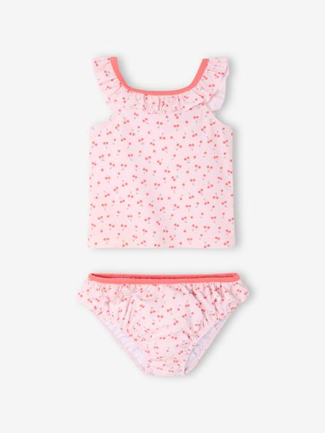 Bañador bikini bebé niña con pañal integrado Bebé-Bañadores y accesorios de playa-Bañador bikini bebé niña con pañal integrado