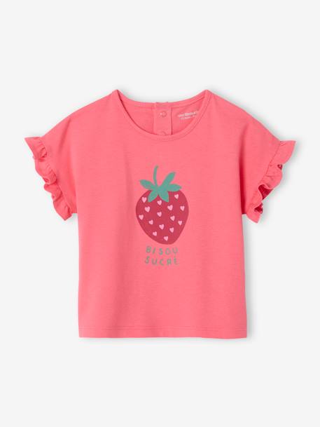 Camiseta de bebé con mangas abullonadas con estampado de frutas Bebé-Camisetas-Camisetas-Camiseta de bebé con mangas abullonadas con estampado de frutas