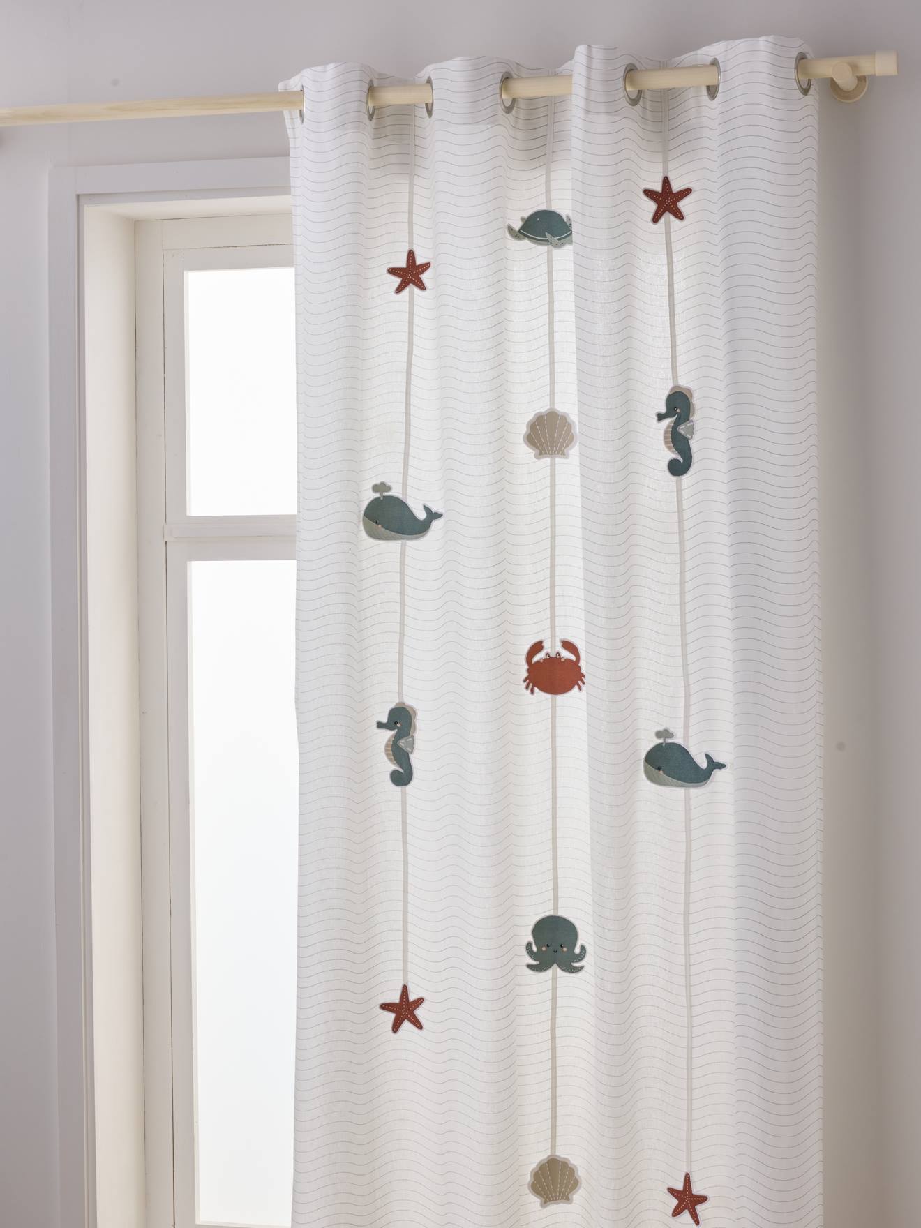 Lactraum Cortina Para Habitación Infantil, Diseño Marítimo