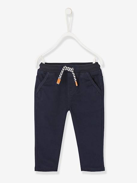 OEKO-TEX®-Bebé-Pantalón de sarga con forro bebé niño