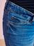 Pantalón slim tobillero con rotos de embarazo Azul medio lavado+AZUL OSCURO LISO 
