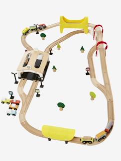 Juguetes-Juegos de imaginación-Vehículos, talleres, circuitos y trenes-Circuito de tren con 66 piezas
