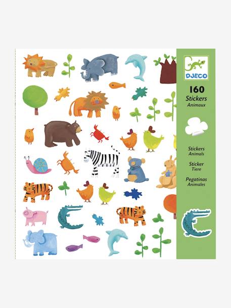 160 pegatinas de animales DJECO multicolor 