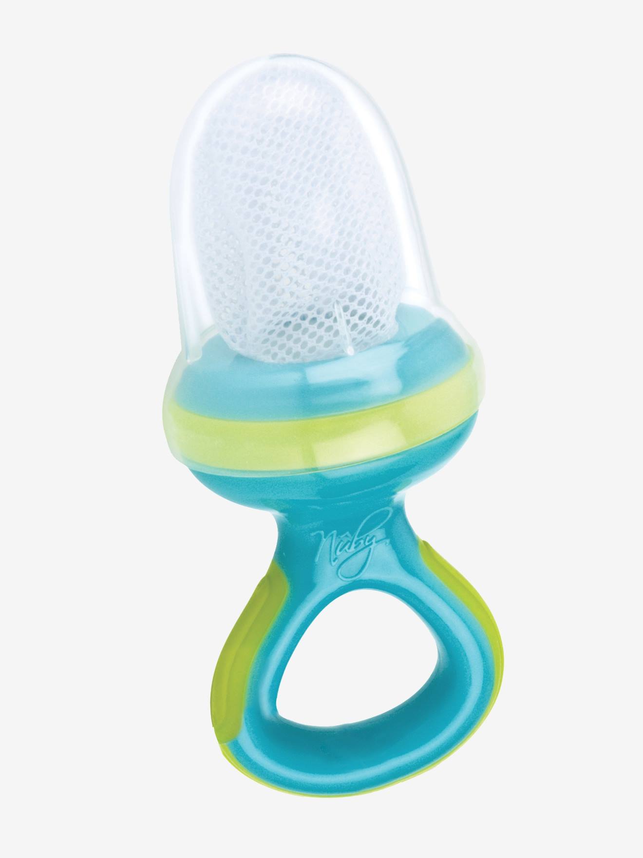 Image of Bolsa de succión NUBY Nibbler sin BPA azul/verde anis 7032730966381