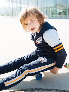 Niño-Pantalón deportivo con bandas y detalles fluorescentes, para niño