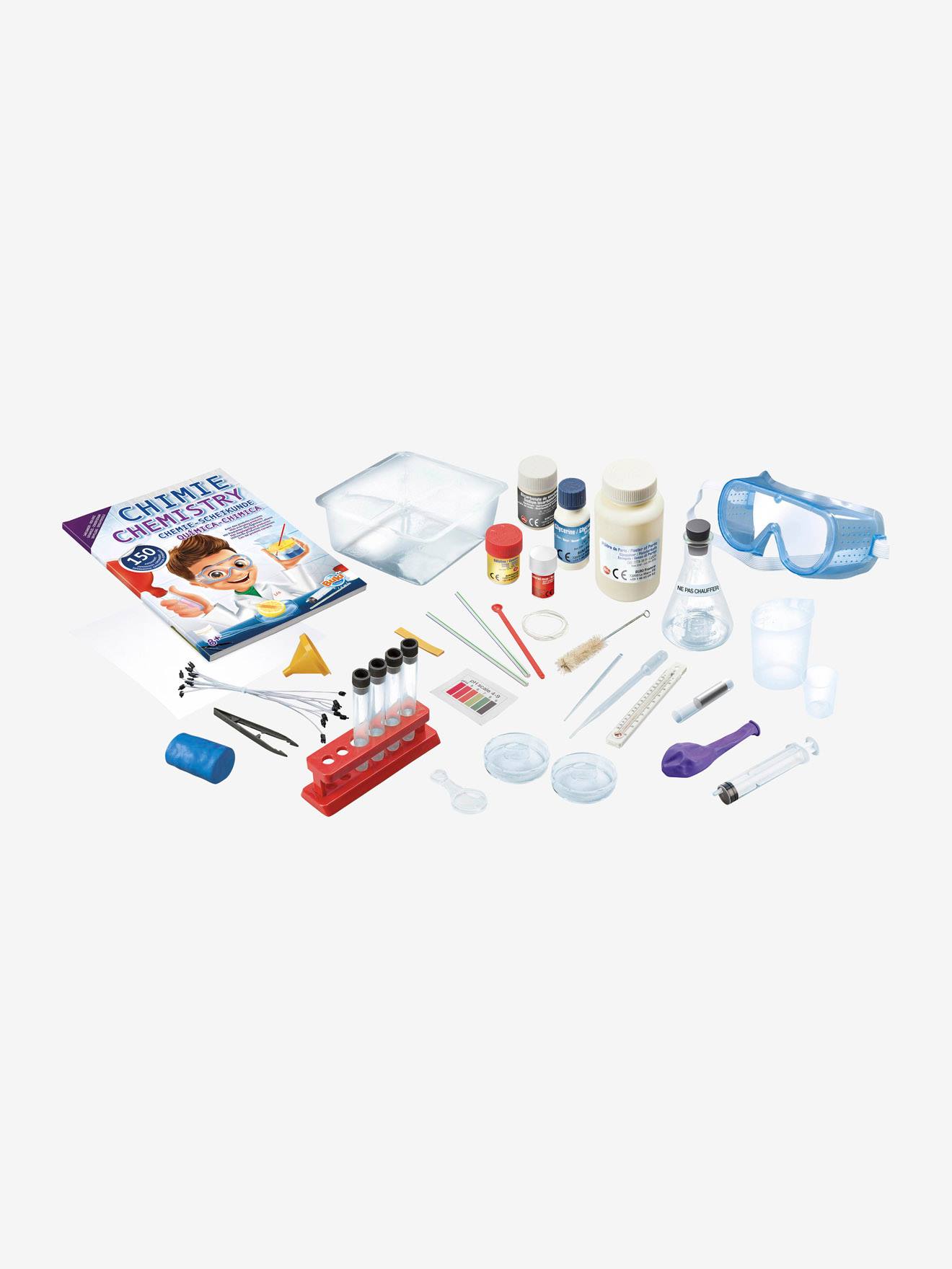 Buki France Química 150 Experimentos Sin Productos Químicos Peligrosos, Kit Científico Con Accesorios Y Folleto Ilustrado Para Niños 8+