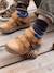 Zapatillas de caña alta con cierre autoadherente, para niño AZUL OSCURO LISO+MARRON CLARO LISO+NEGRO OSCURO LISO 