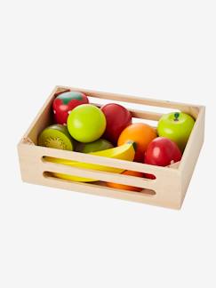 Juguetes-Juegos de imitación-Cocinitas y accesorios de cocinas-Caja de frutas de madera para jugar a las cocinitas