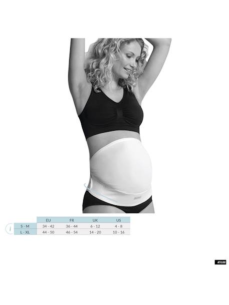 Cinturón de soporte para embarazo CARRIWELL NEGRO OSCURO LISO 