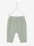 Pantalón corte árabe de gasa de algodón AZUL OSCURO LISO+blanco estampado+Blanco medio liso+capuchino+crudo+VERDE CLARO LISO 