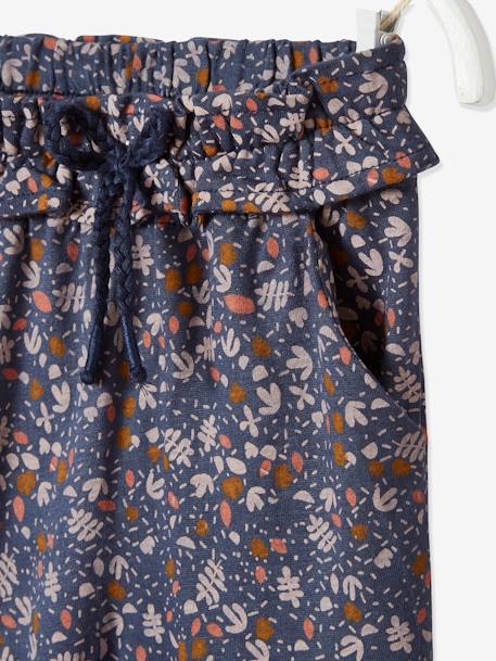 Pantalón estampado con cintura elástica para bebé AZUL OSCURO ESTAMPADO+BLANCO CLARO ESTAMPADO 