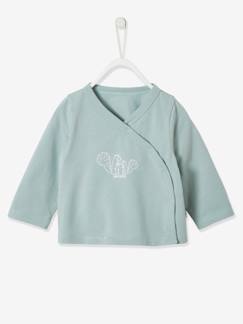 Bebé-Camisetas-Chaqueta cruzada de algodón y elastán para recién nacido Oeko-Tex®
