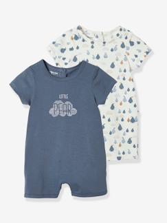 Pijamas de verano-Lote de 2 pijamas de verano con motivo peras para bebé niño