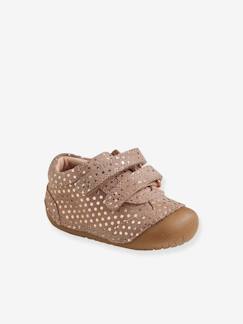 Calzado-Calzado bebé (17-26)-Patucos zapatillas de casa especial gateo de piel ligera para bebé niña