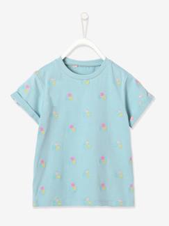 Oportunidades a precios especiales-Camiseta para niña bordada con flores