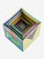 Pirámide de 10 cubos multicolor 